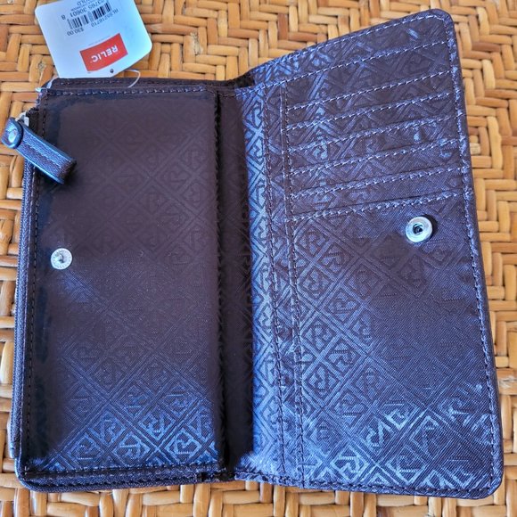 Relic Heather Checkbook Gold New With Tags - Picture 4 of 5